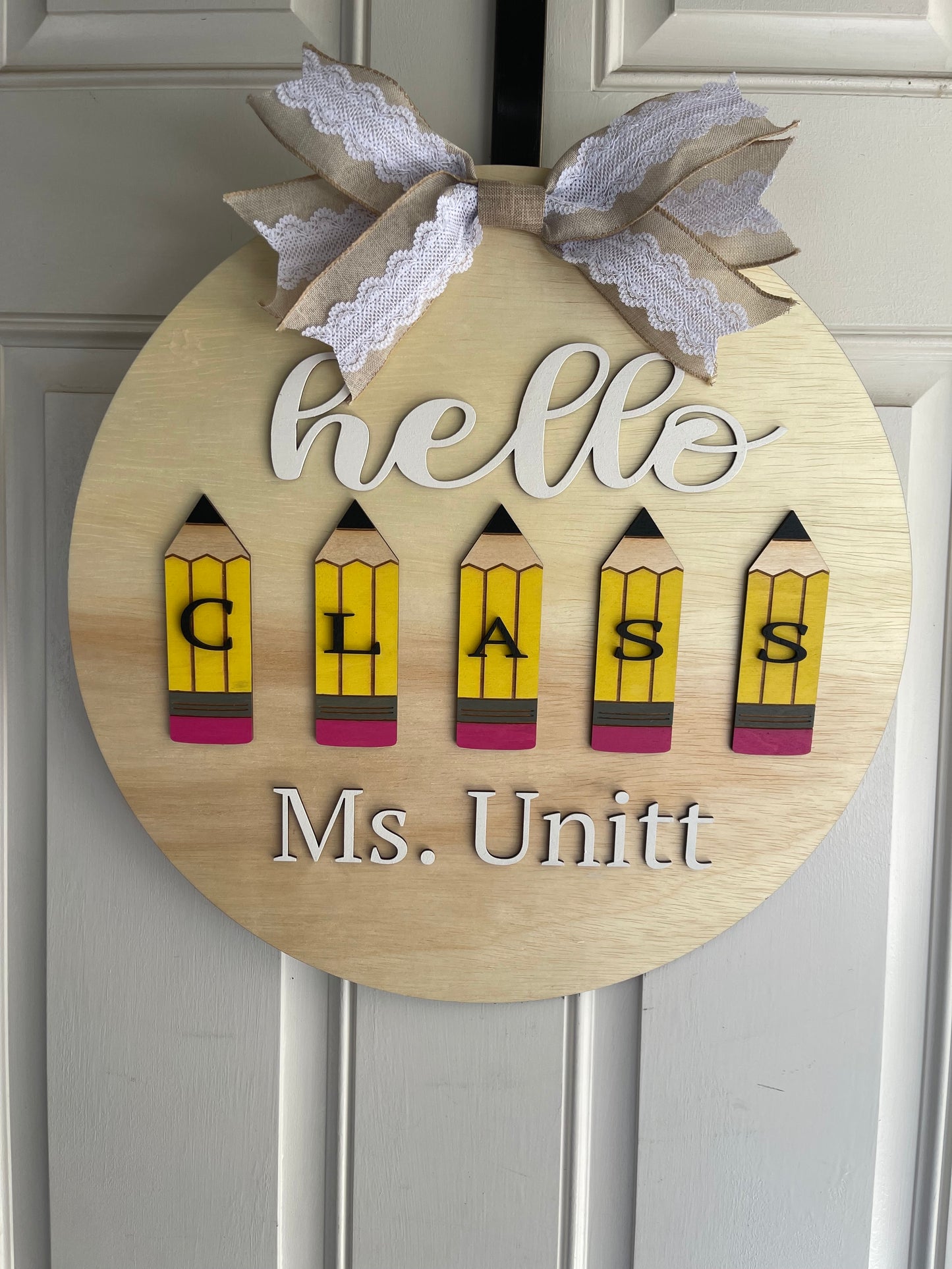 Burly Teacher Appreciation sign class