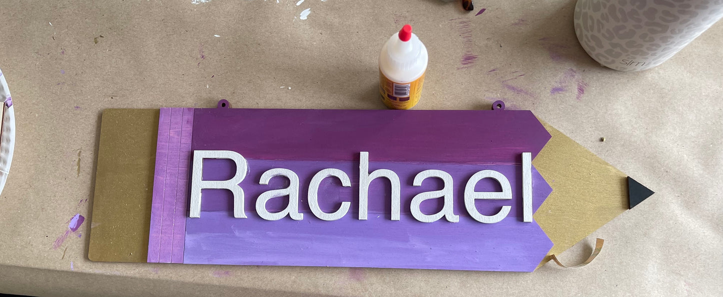 Burly Teacher Appreciation sign class
