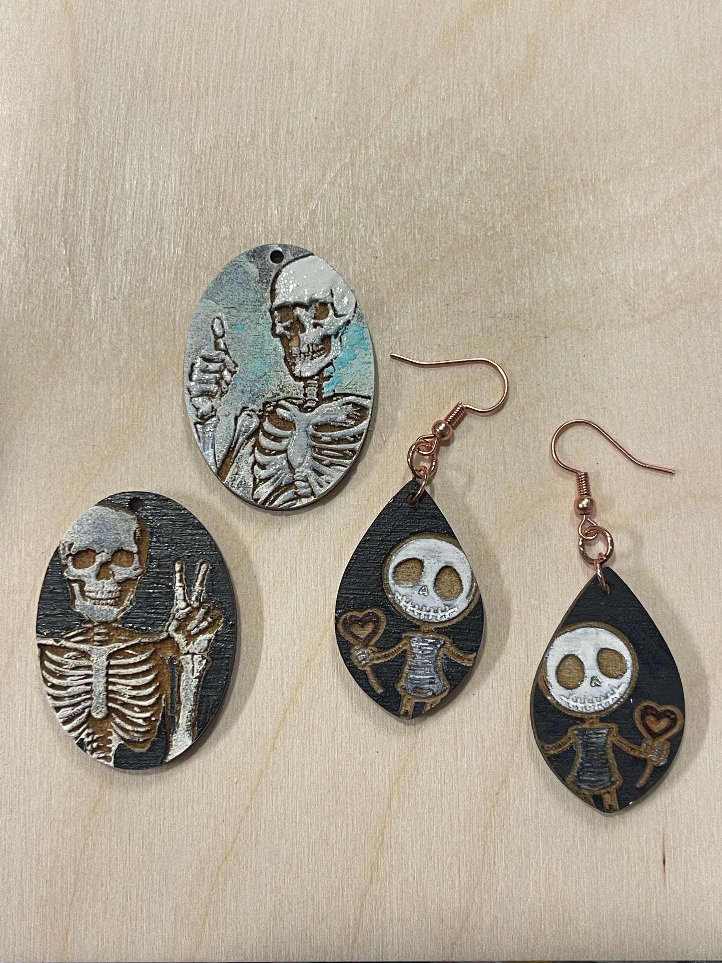 Skeleton earrings