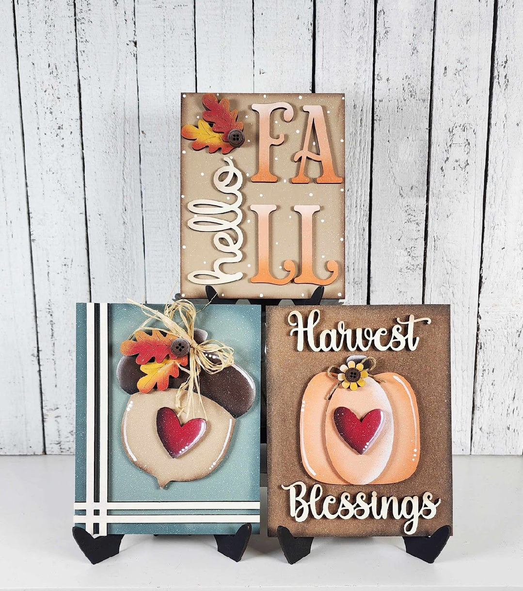 Pumpkin Shelf Sitters and Banner