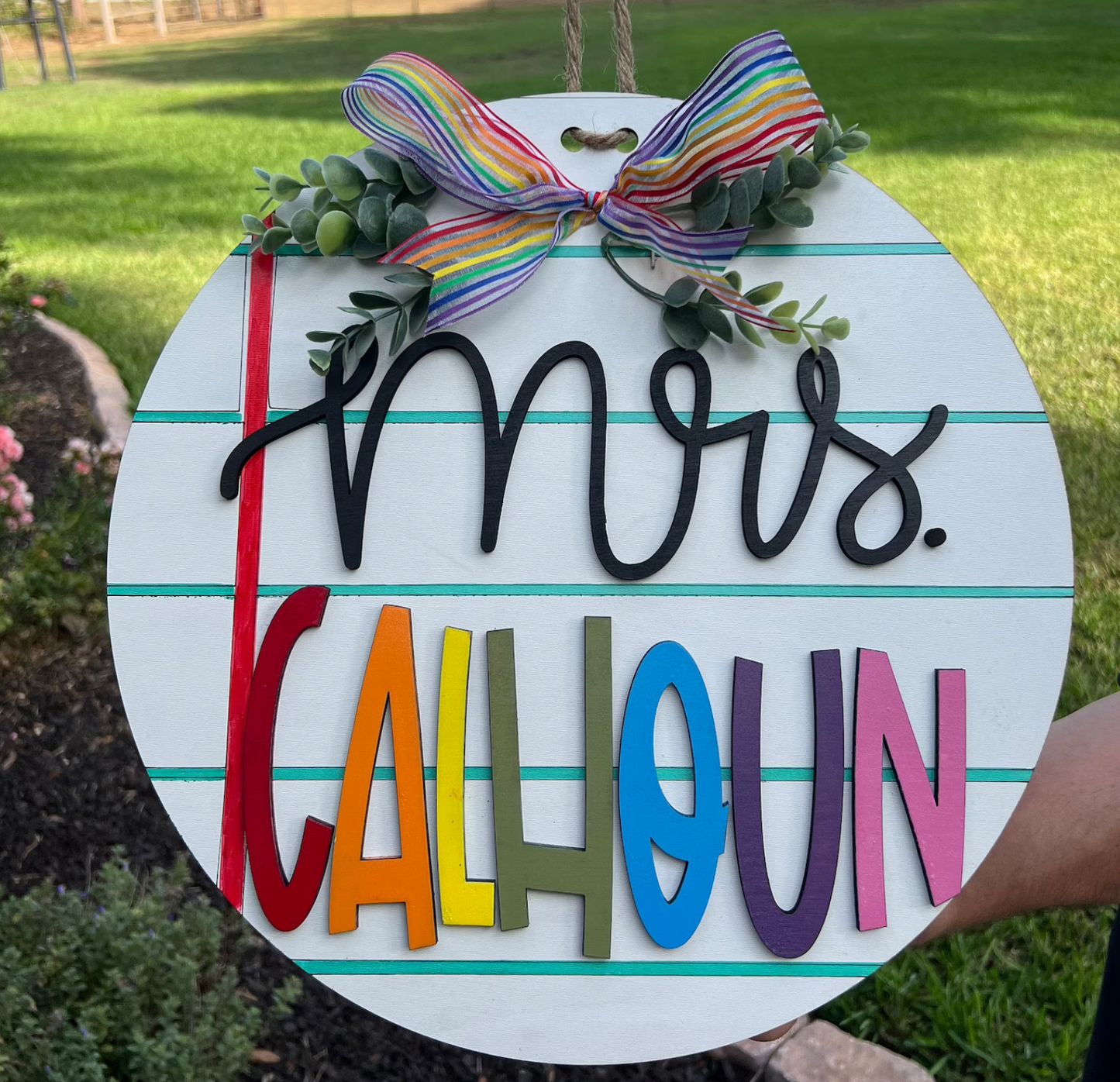 Burly Teacher Appreciation sign class
