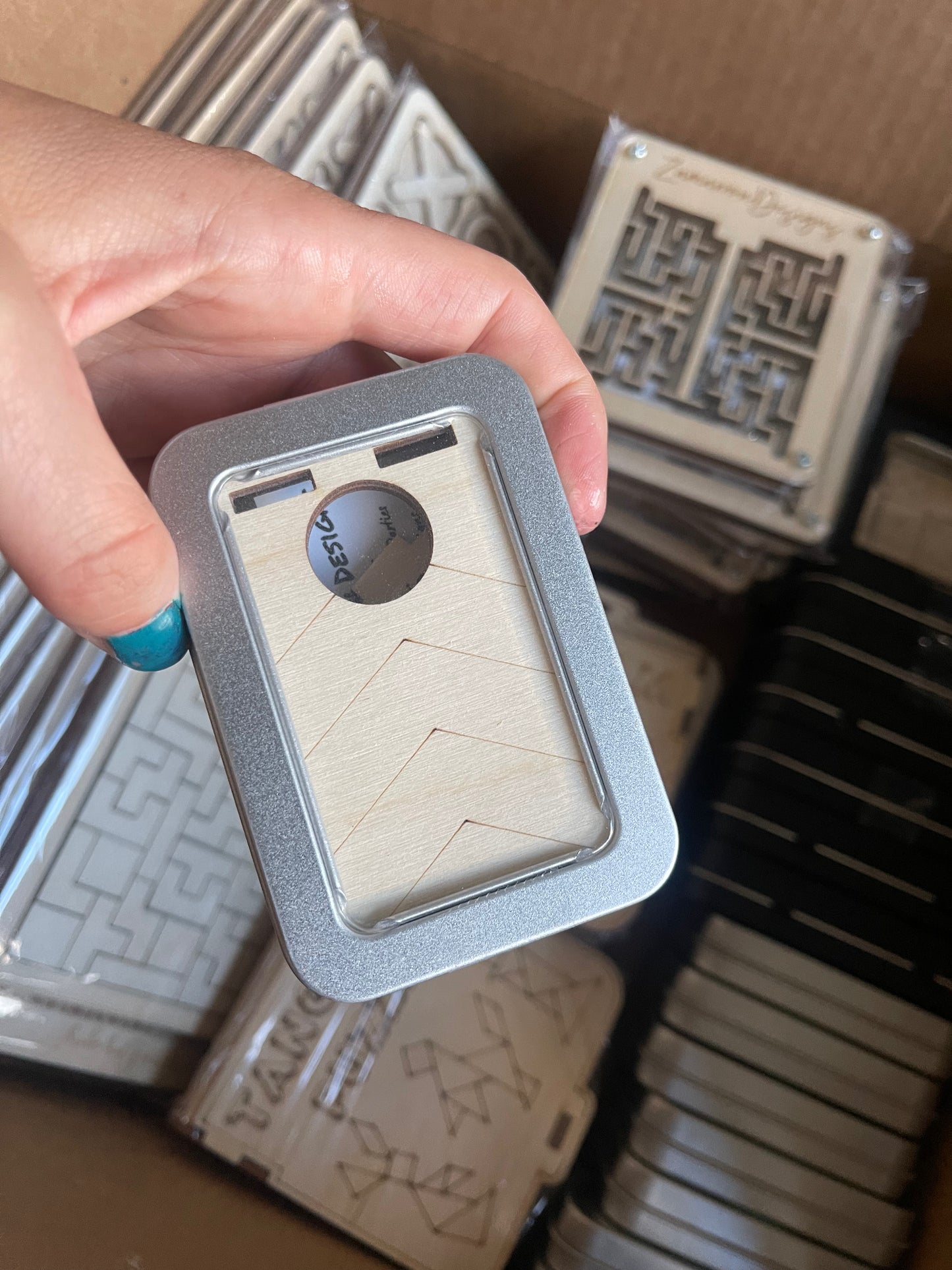 Mini corn hole boards