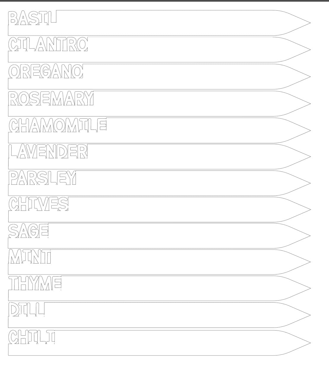 Herb Markers