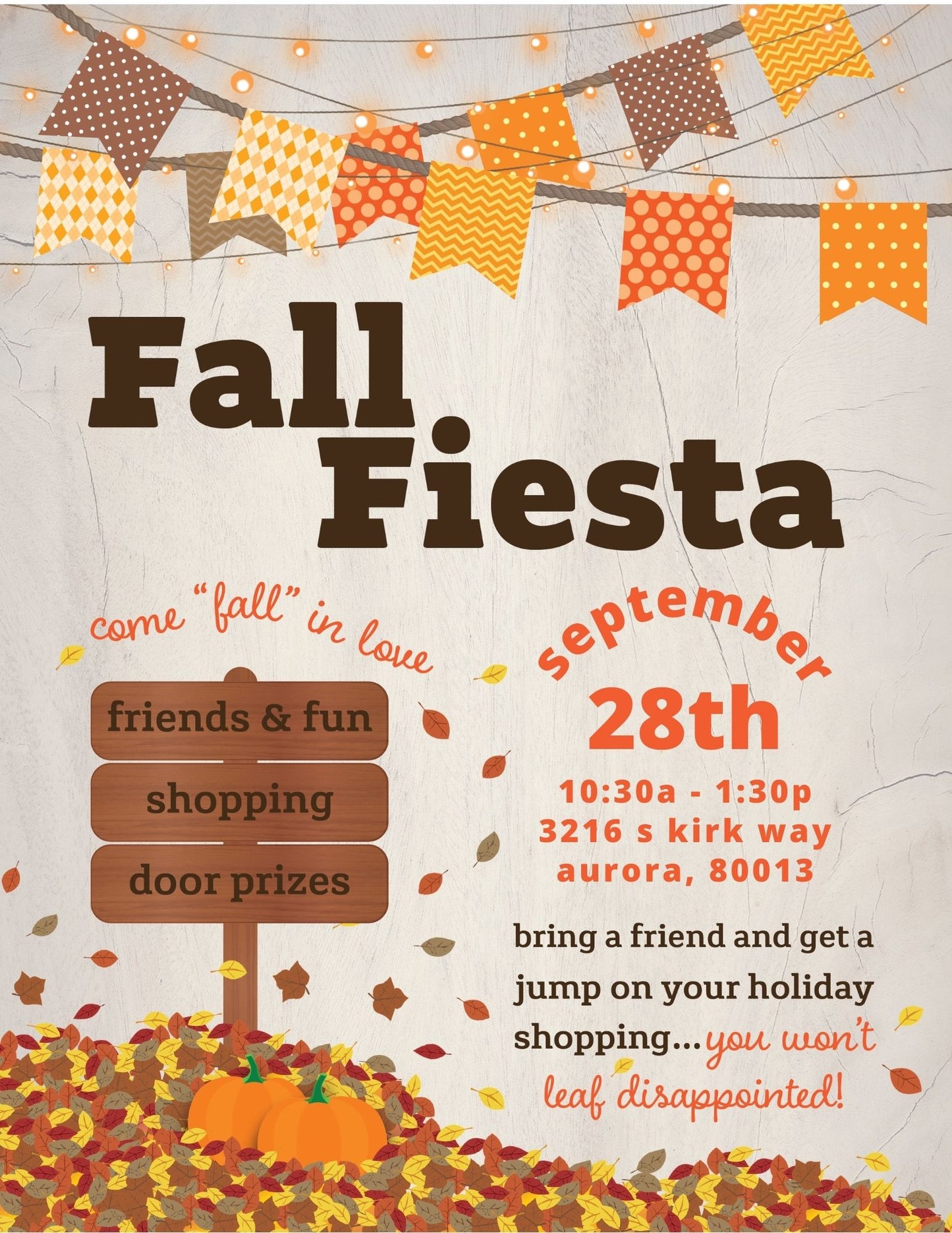 Fall Fiesta - Vendor Market