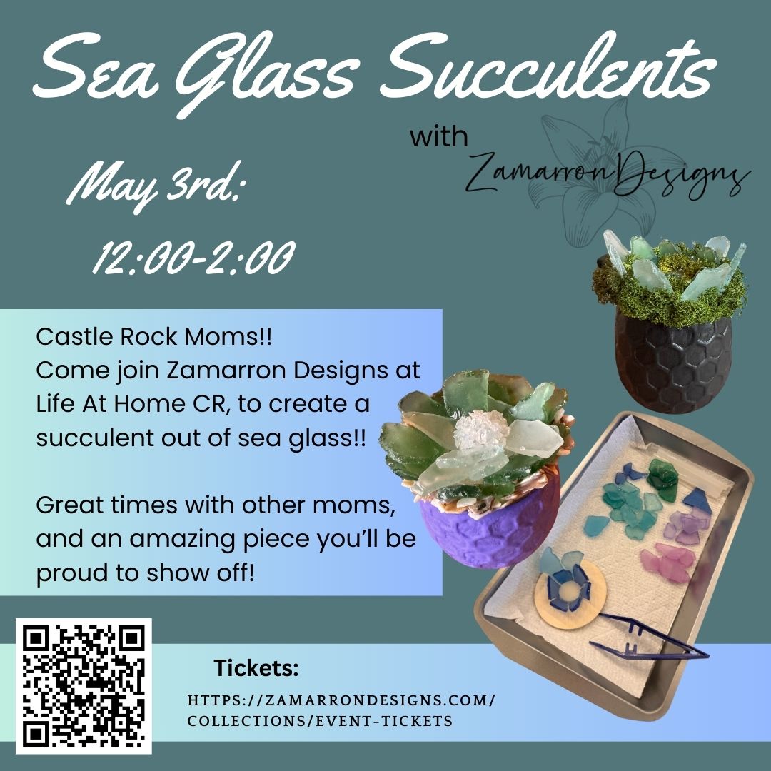 Castle Rock Moms Group - Sea Glass Succulents