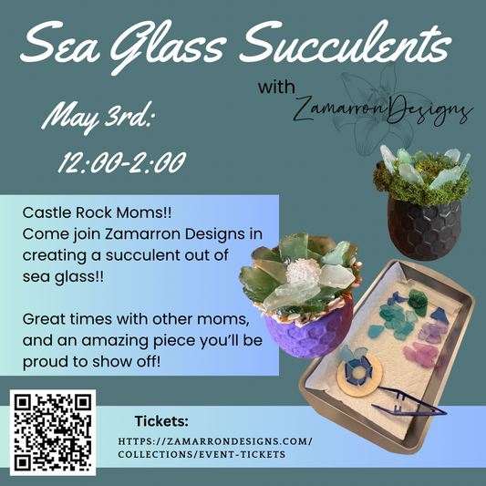 Castle Rock Moms Group - Sea Glass Succulents