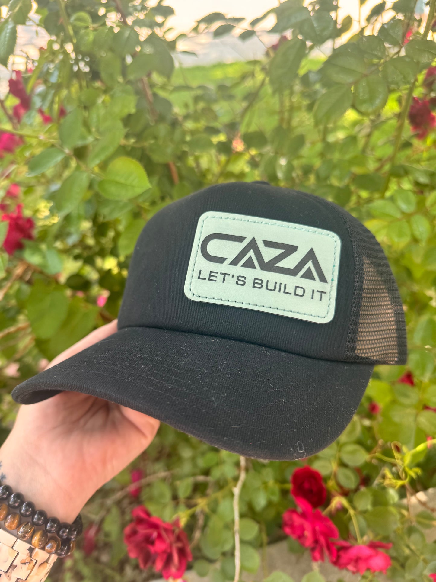 Father’s Day - engraved leather patch hats