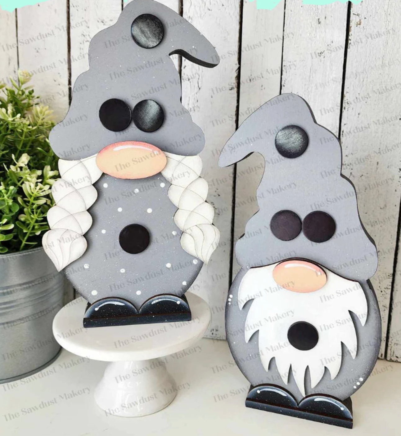 Mr & Mrs Interchangeable Gnome - Standing