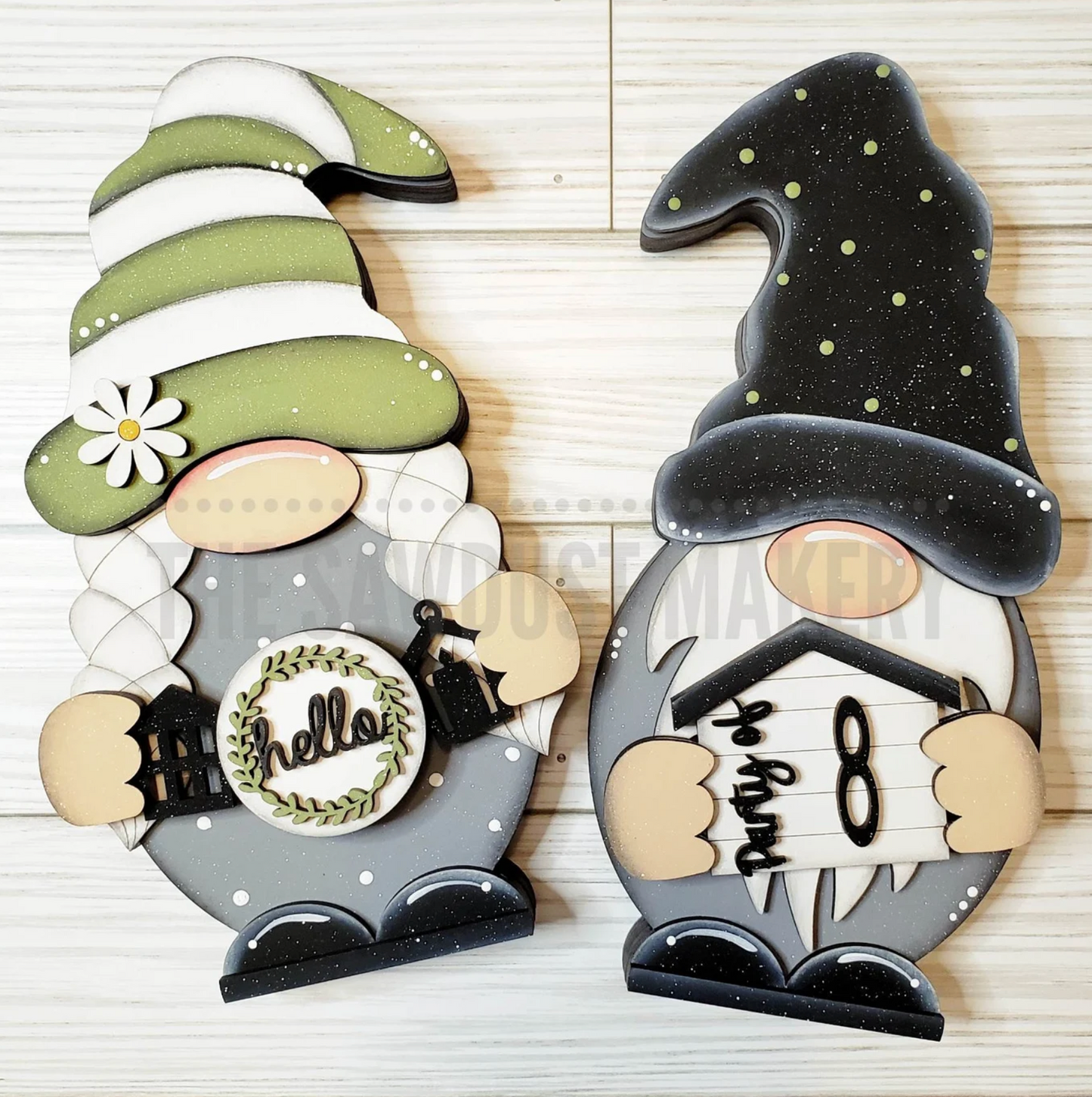 Mr & Mrs Interchangeable Gnome - Standing