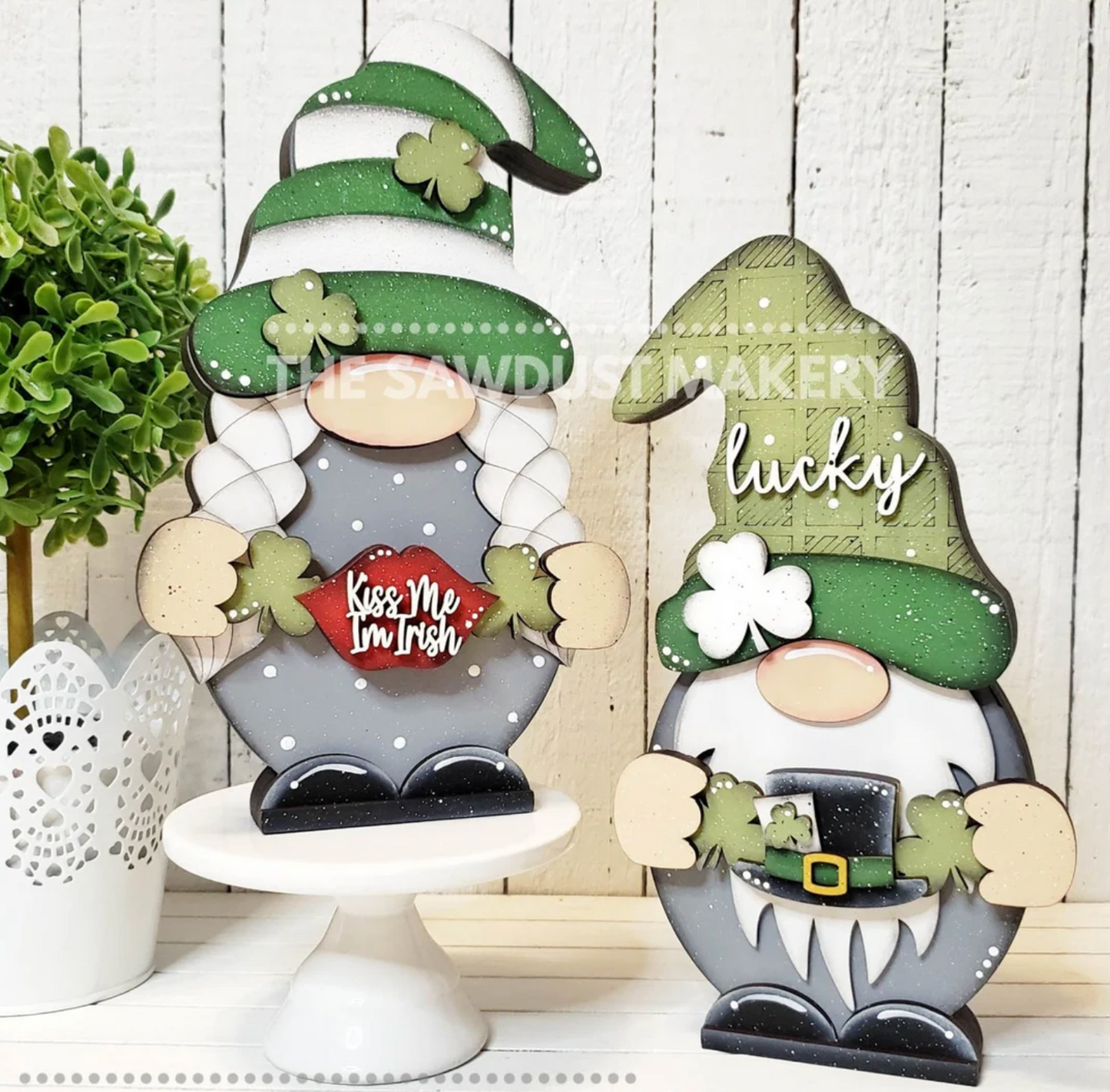 Mr & Mrs Interchangeable Gnome - Standing