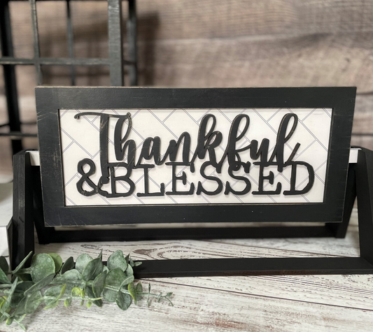 Farmhouse Interchangeable Thankful & Blessed