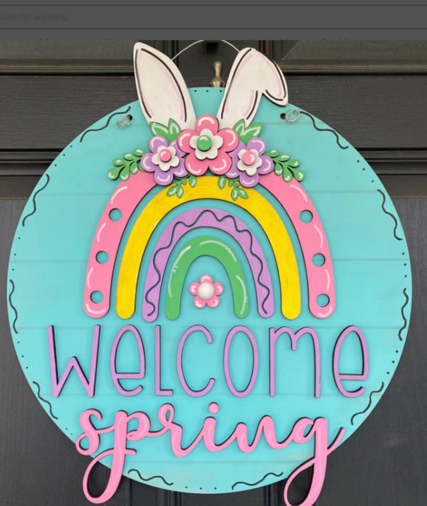 Welcome Spring Bunny Ears