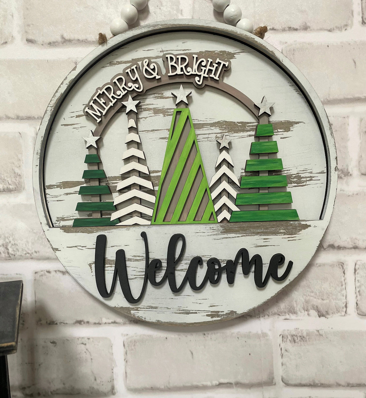 Christmas inserts for the Welcome sign