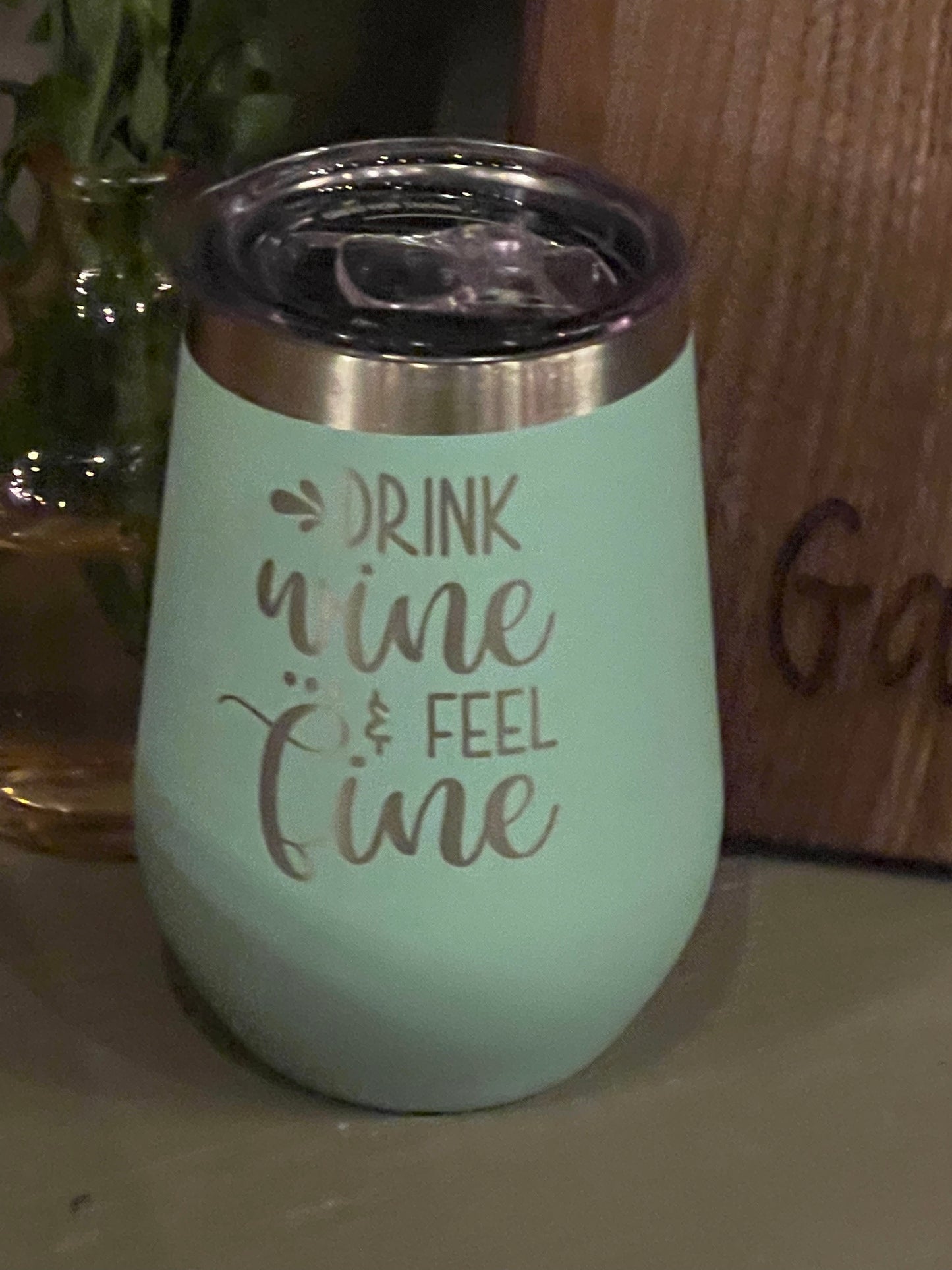 Engraved Wine Cup
