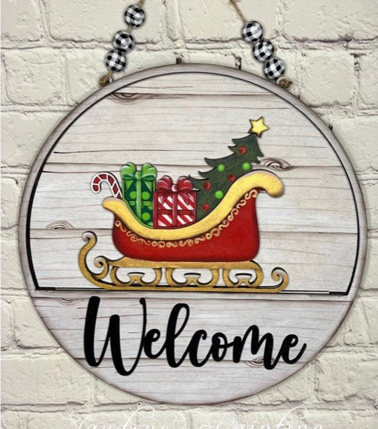 Christmas inserts for the Welcome sign