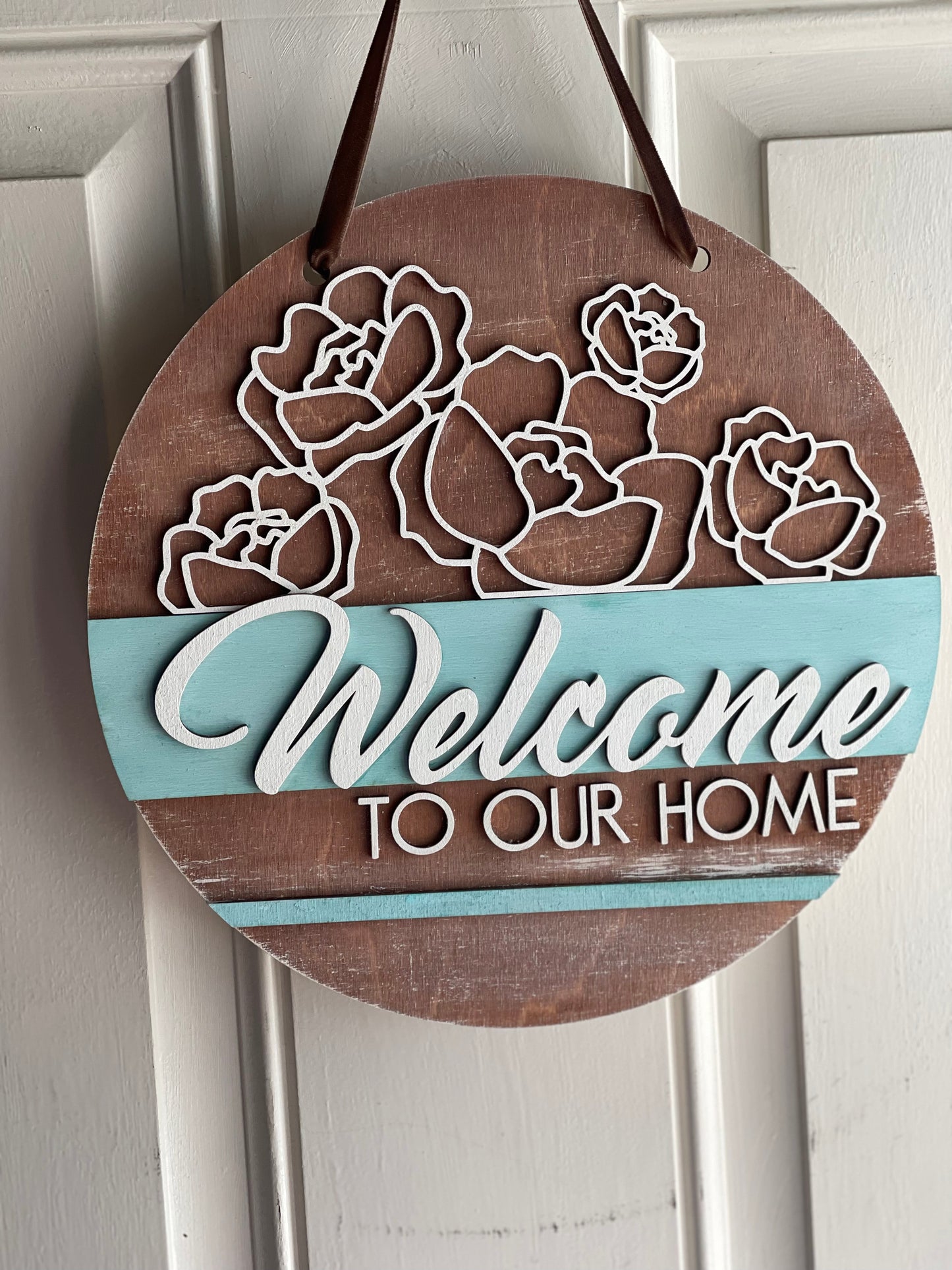Welcome to Our Home - floral